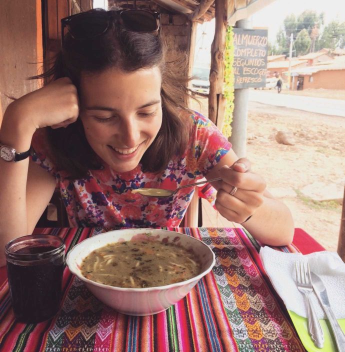 Things to do in Cusco. Walking back through ruins. Lunch