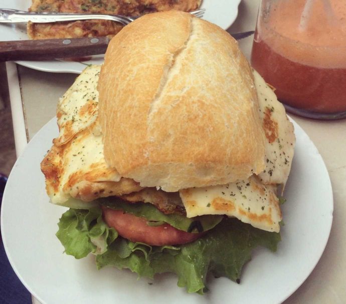 Things to do in Cusco. San Blas market. Sandwich