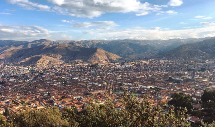 Things to do in Cusco. View over Cusco from Cristo Blanco