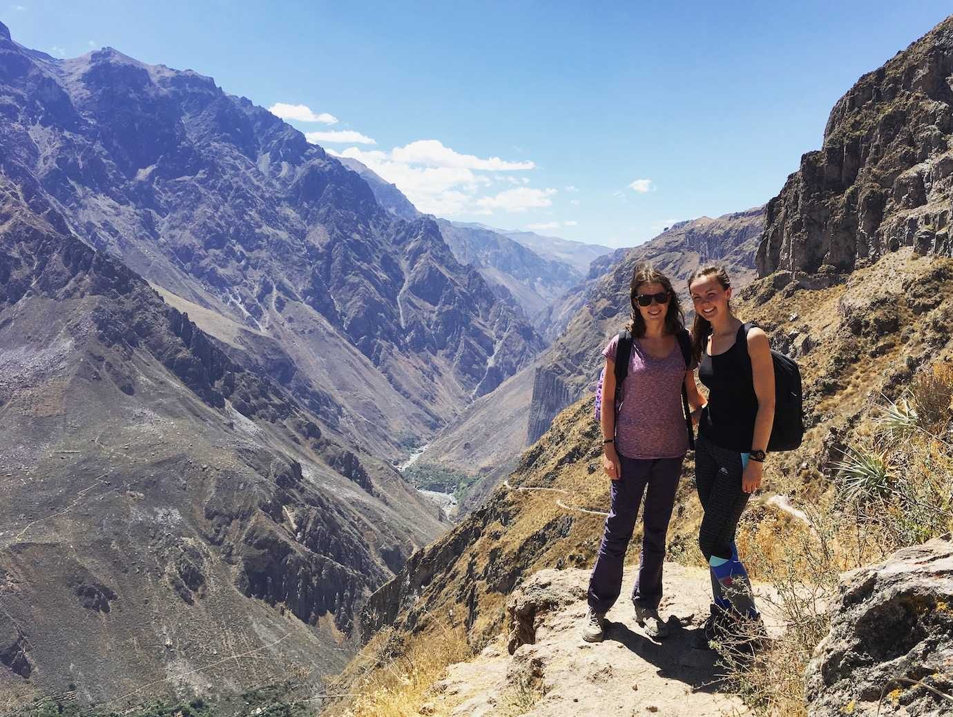 Colca Canyon trek day 1. Start of the hike.