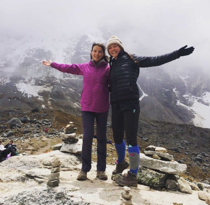 Salkantay trek day 2. Top of the Salkantay Pass