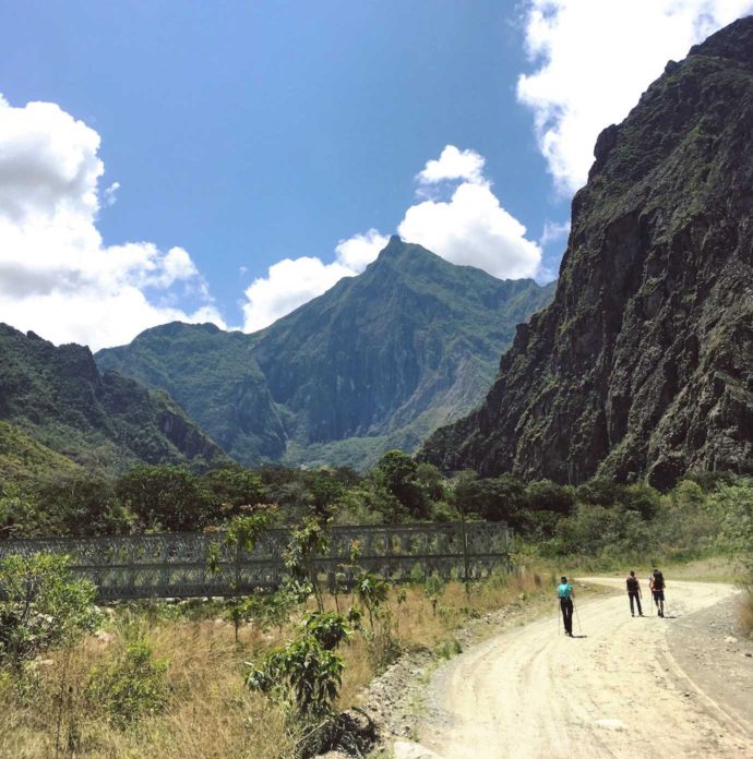 Salkantay trek day 4. Road to Hidroelectrica.