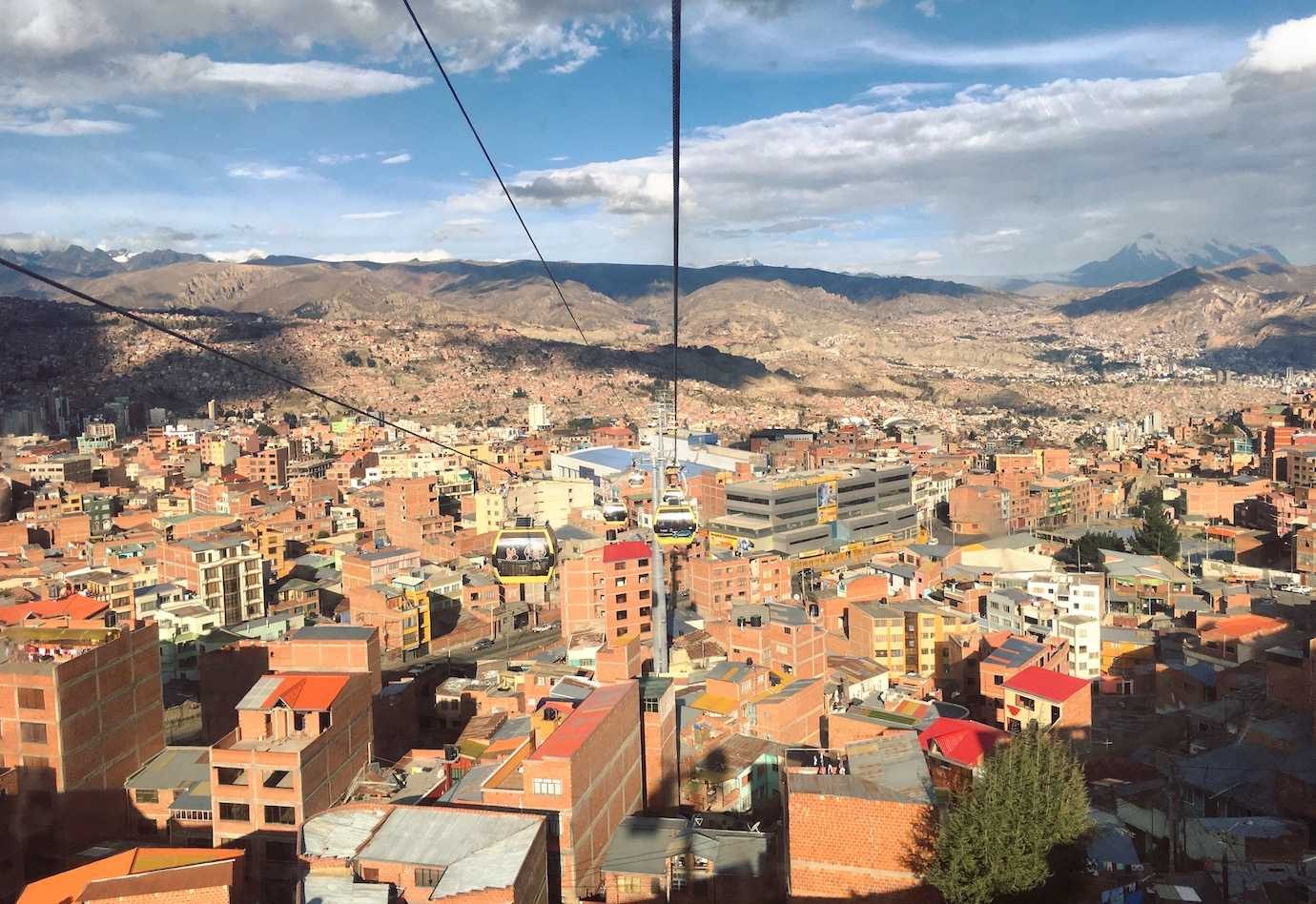 Things to do in La Paz. Cable Car views