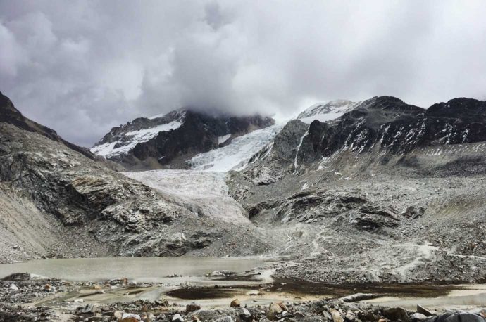 Climbing Huayna Potosi. Day 1 glacier views