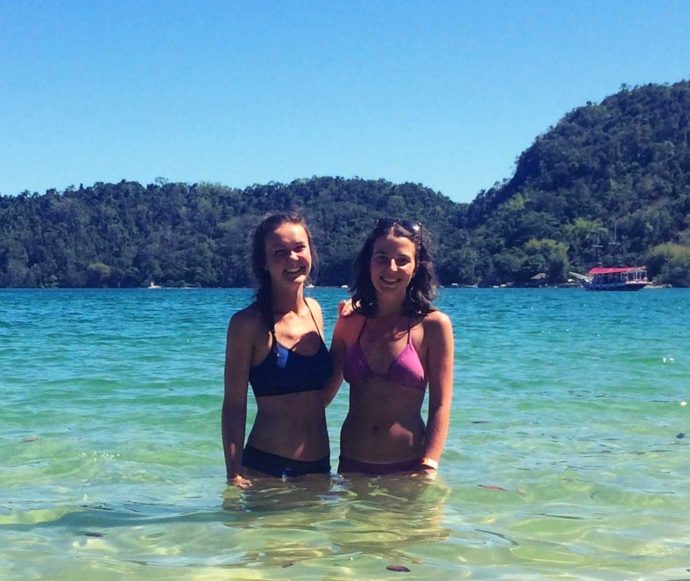 6 things to do on Ilha Grande. Me and Rachel on Praia Das Flechas