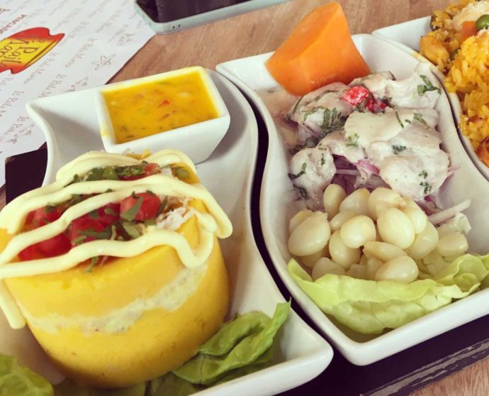 First week in Peru. Peruvian food in Lima. Tasting Causa and Ceviche