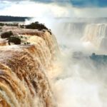 The Iguazu Falls - Visiting both sides. Brazilian side iguazu falls up close