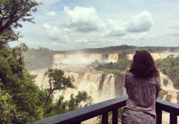 The Iguazu Falls - Visiting both sides. Brazilian side. Me looking at falls