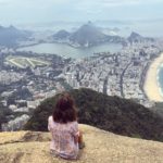 9 fab things to see and do in Rio. Me sat at the top of Dois Irmaos. Views over Rio