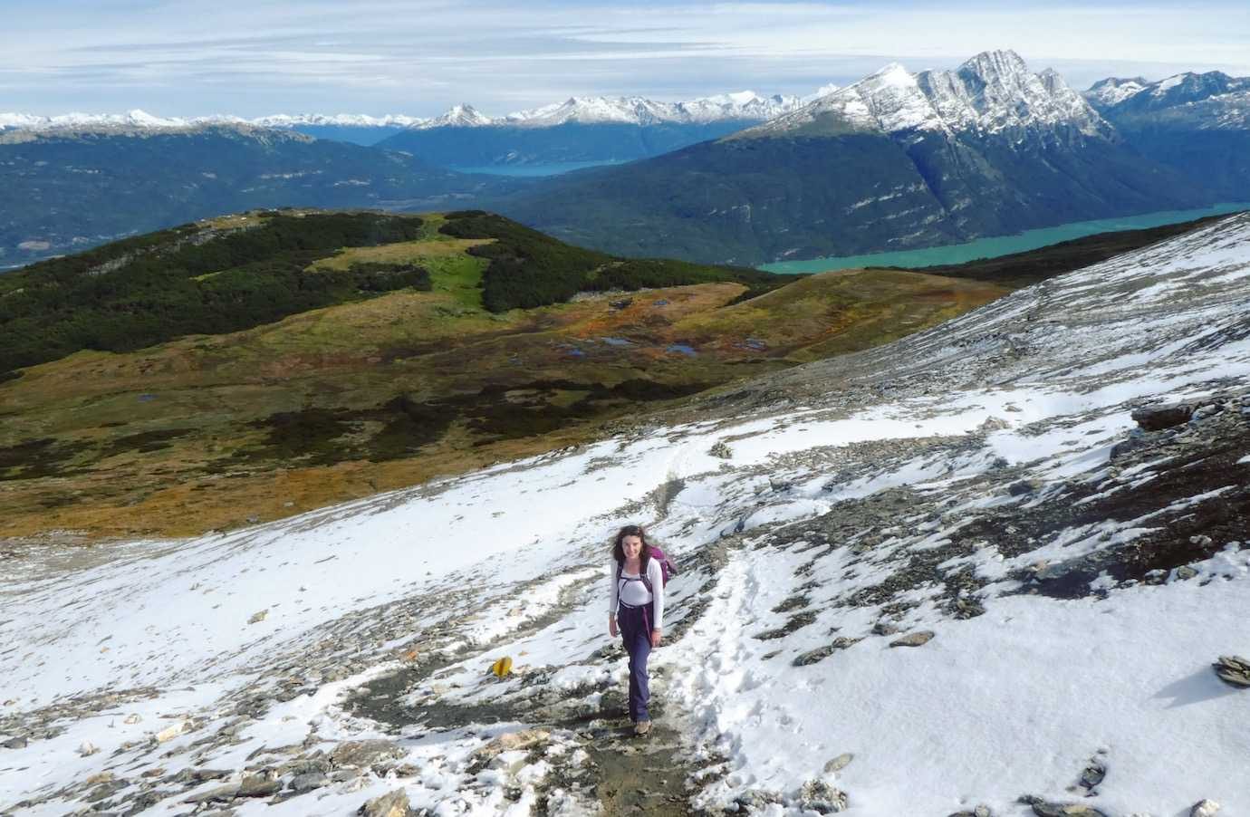 me climbing cerro guanaco