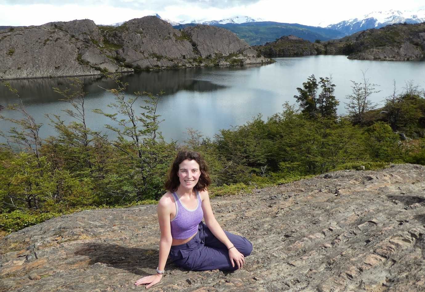 me at lago los patos Torres del Paine W trek