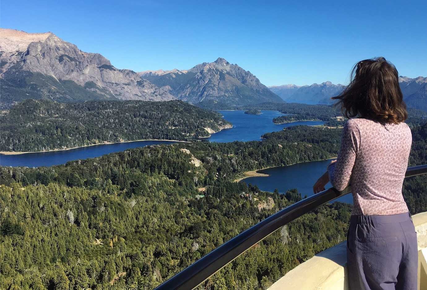 me at top of cerro campanario Bariloche