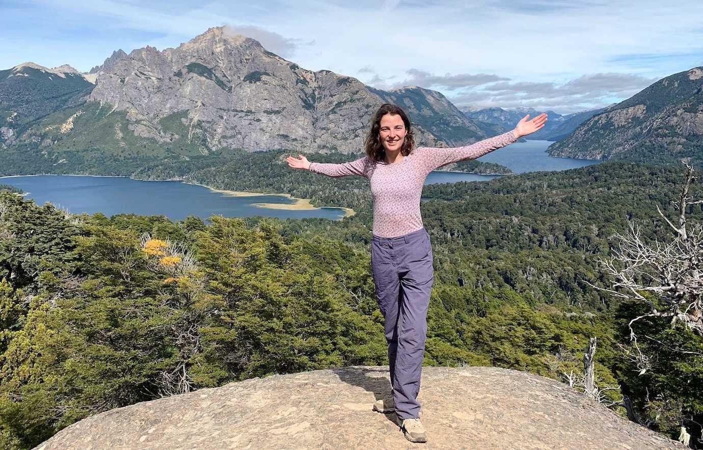 me at top of cerro llao llao Bariloche