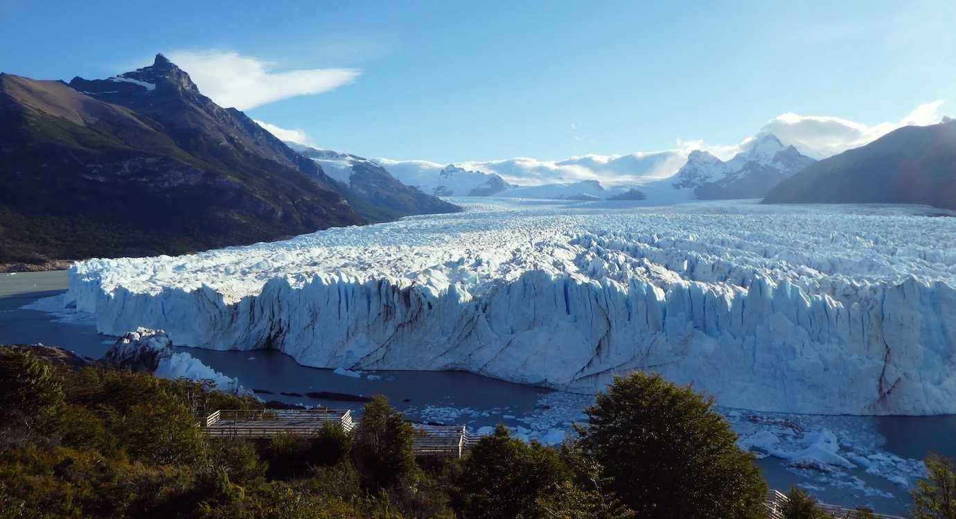 perito moreno glacier at a distance