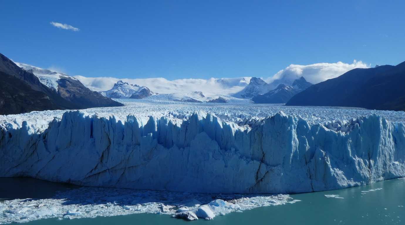 perito moreno glacier from the front