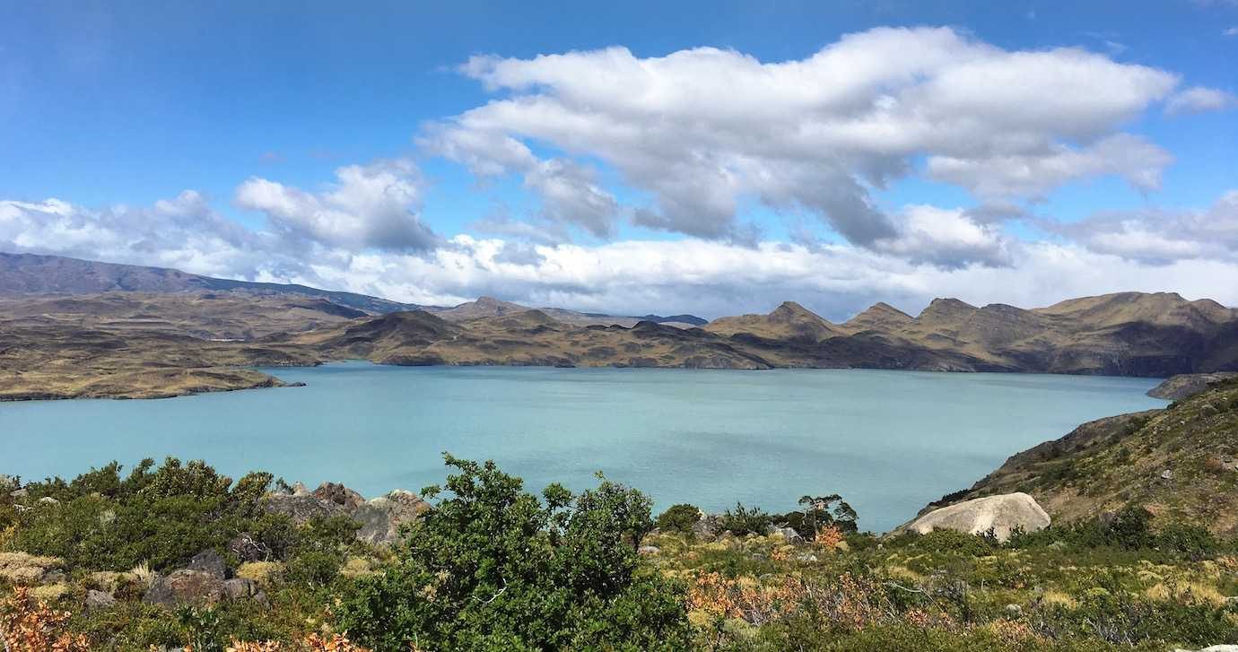 lake views Torres del Paine W trek