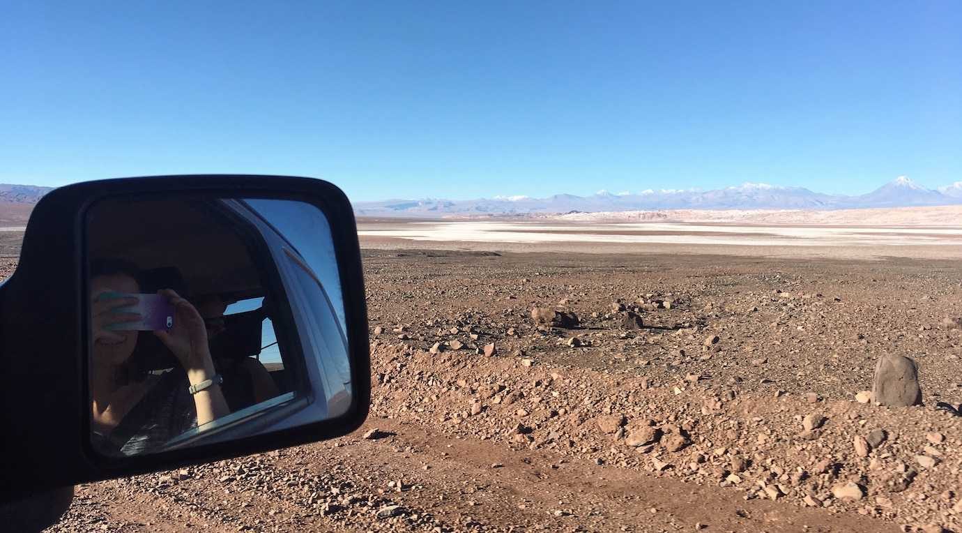 driving through atacama desert