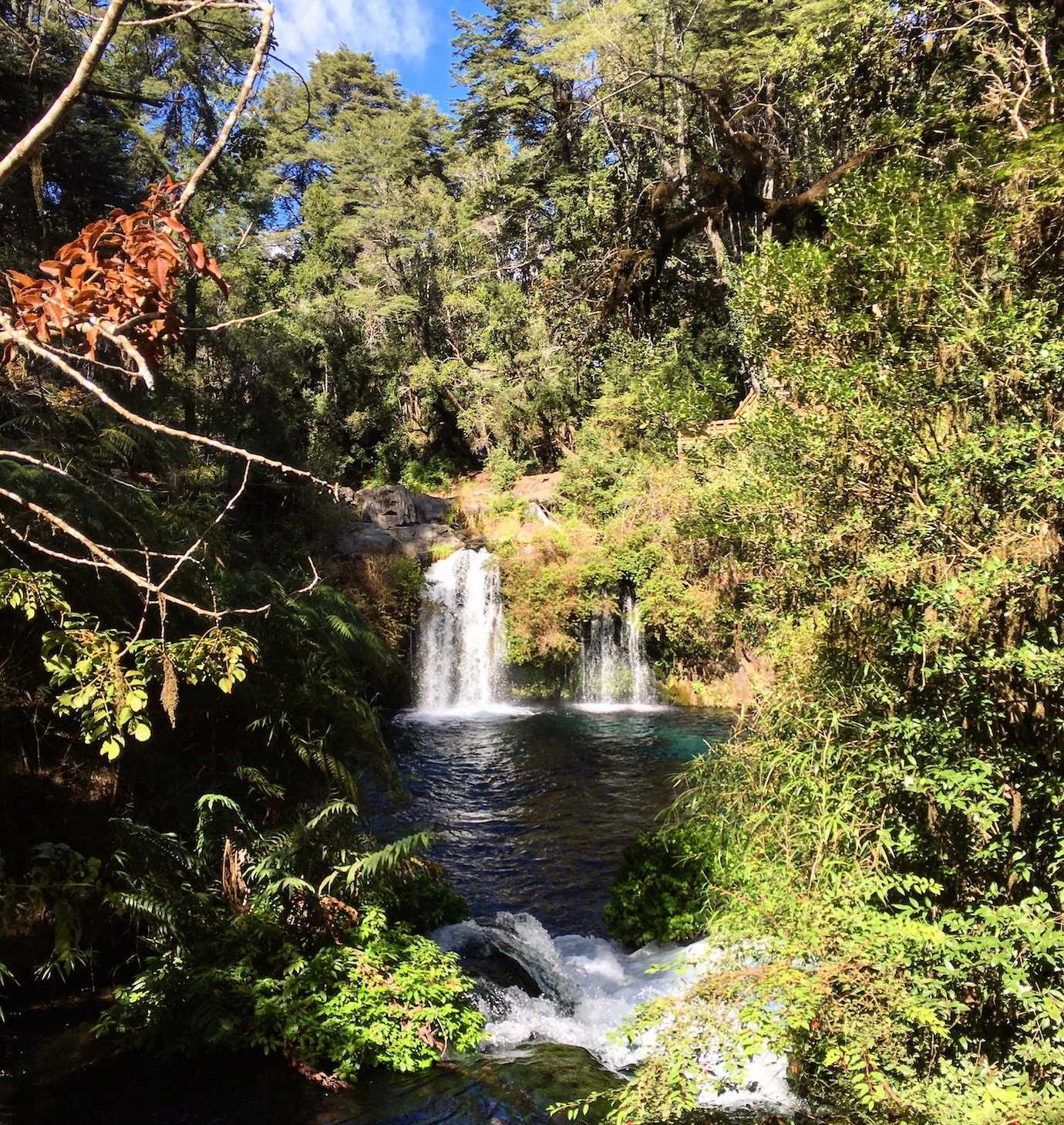 ojos del caburgua waterfalls pucon