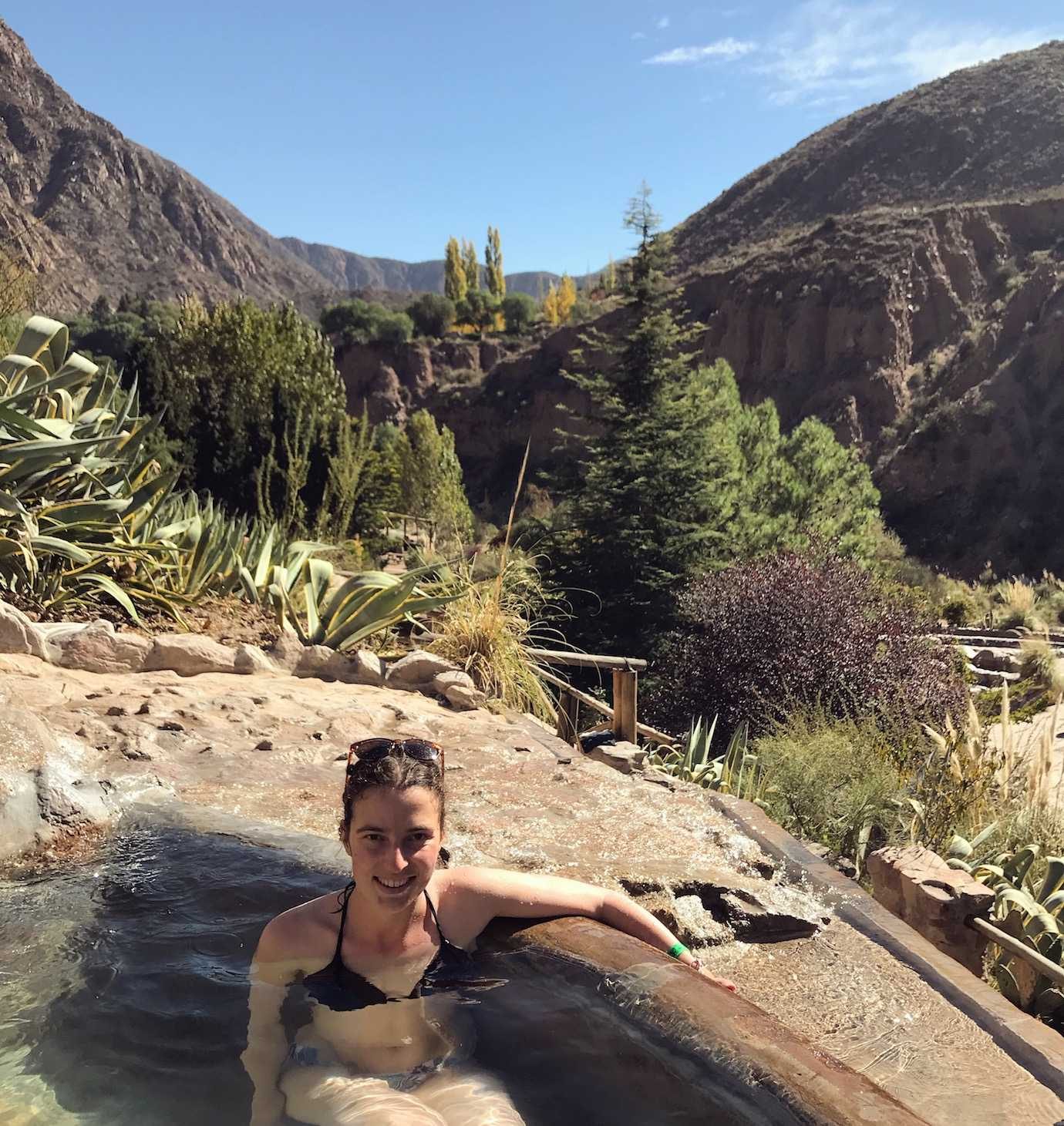 me at termas de cacheuta hot springs Mendoza