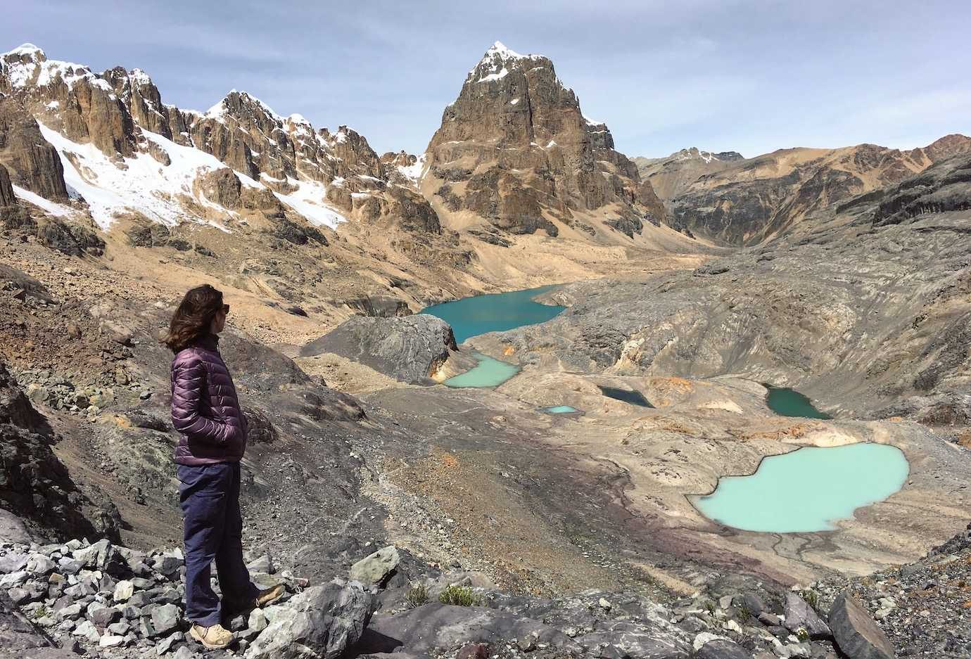 huayhuash day 4 me and views trapecio pass