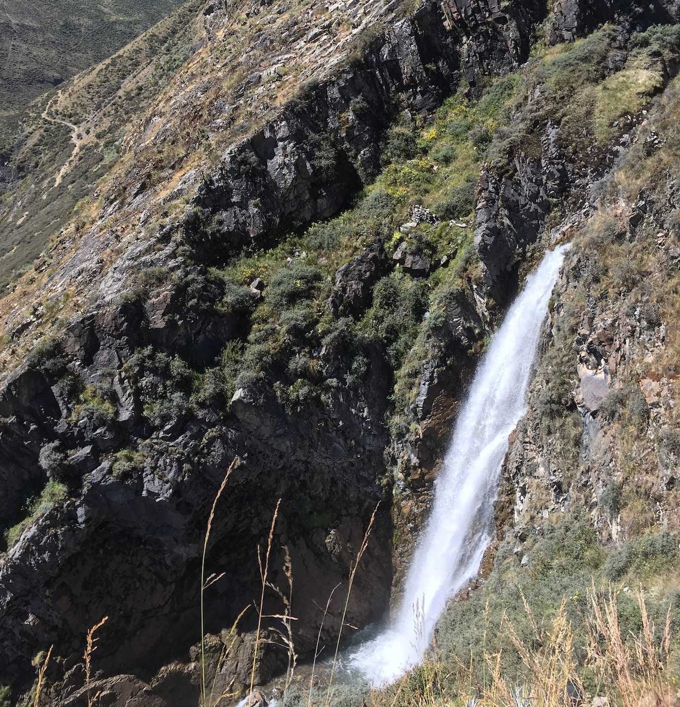 huayhuash waterfall day 5
