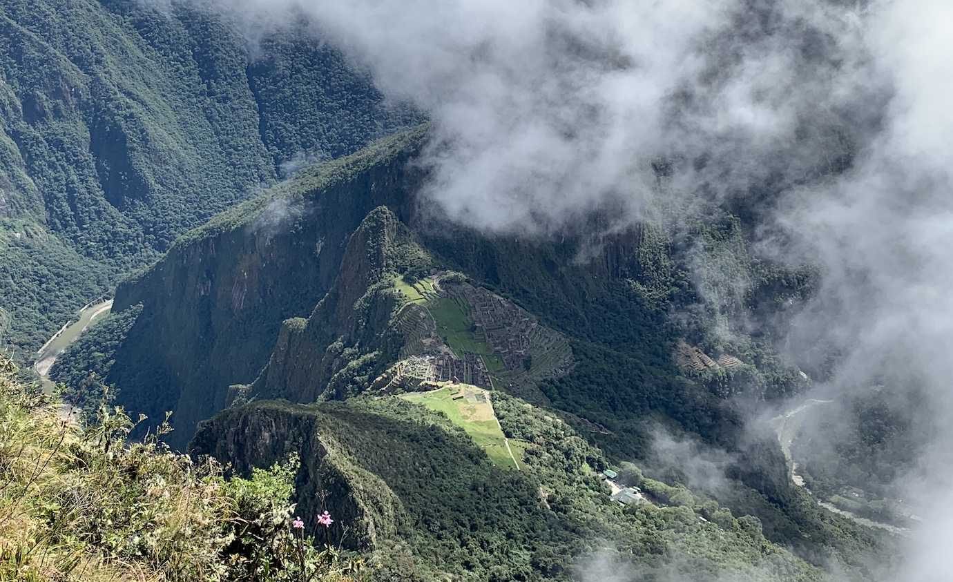 machu picchu from above