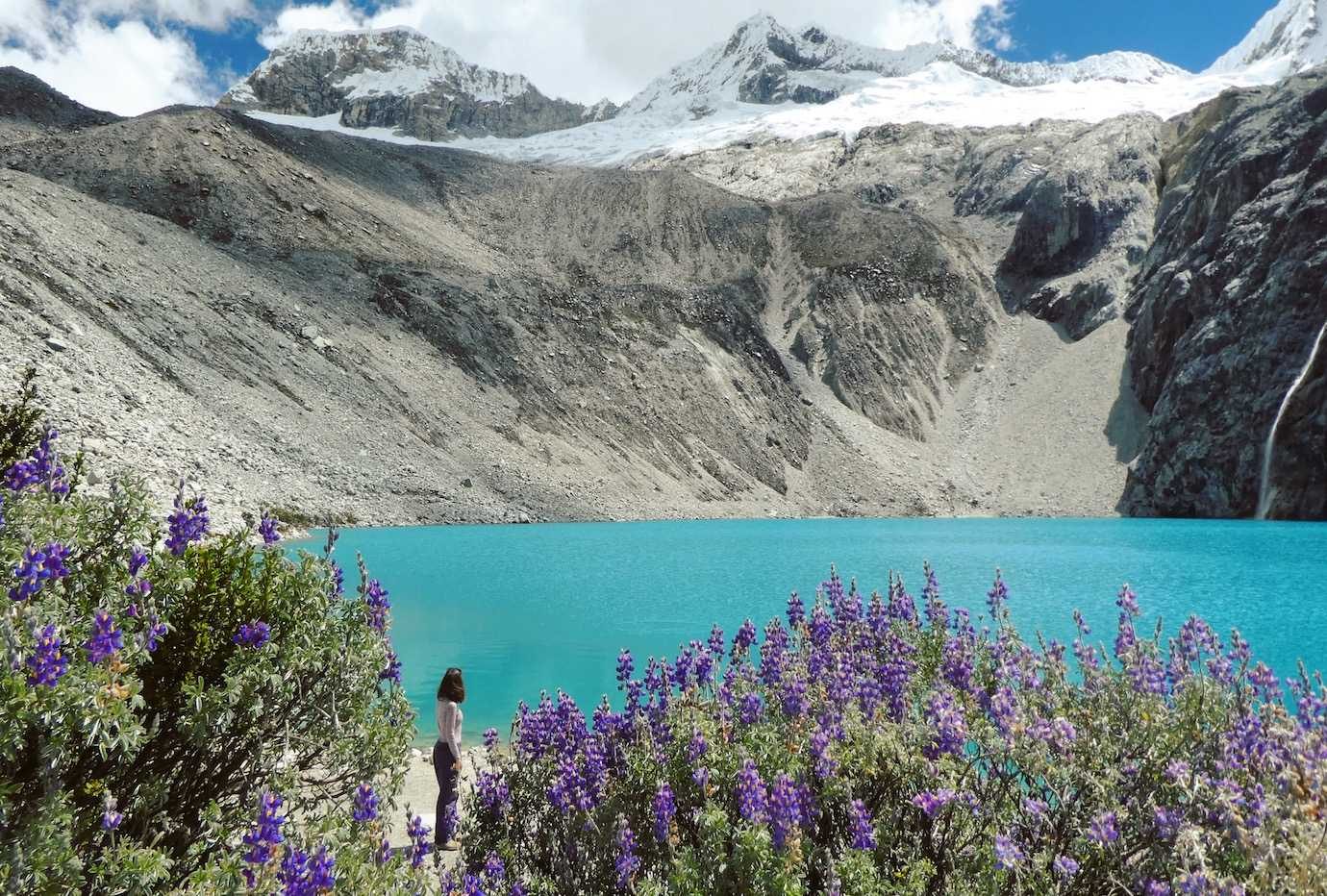 me at laguna 69 huaraz