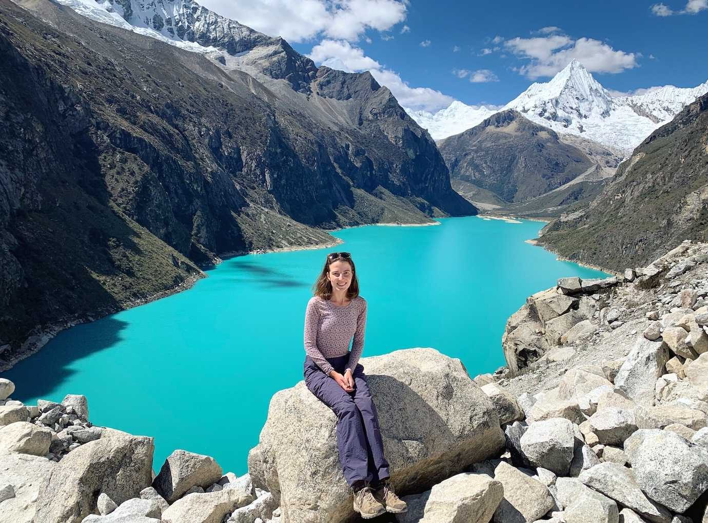 me at laguna paron huaraz