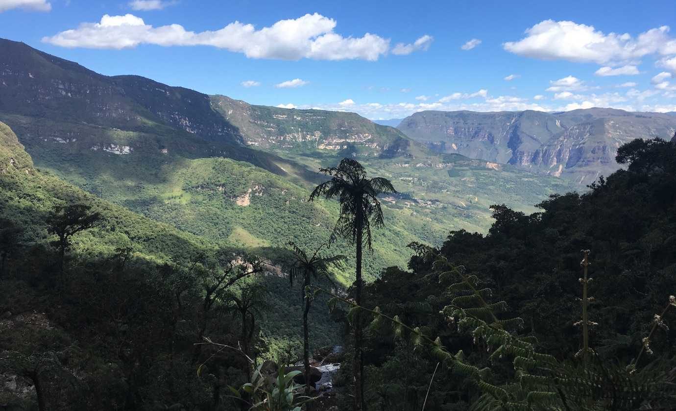 views at gocta waterfall chachapoyas