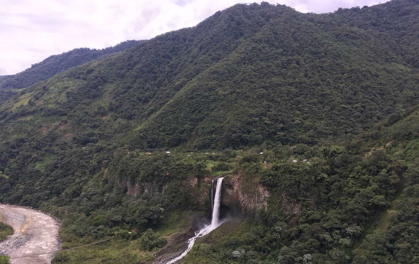 cycling waterfalls Baños