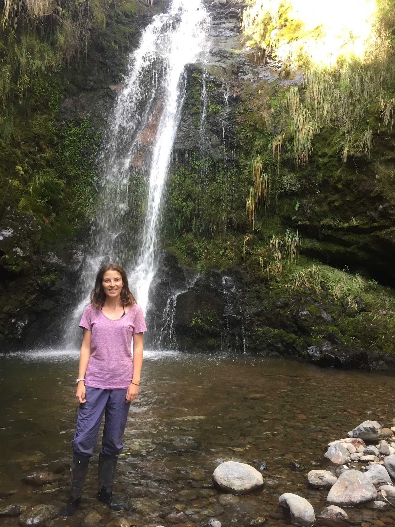me waterfall hike secret garden cotopaxi