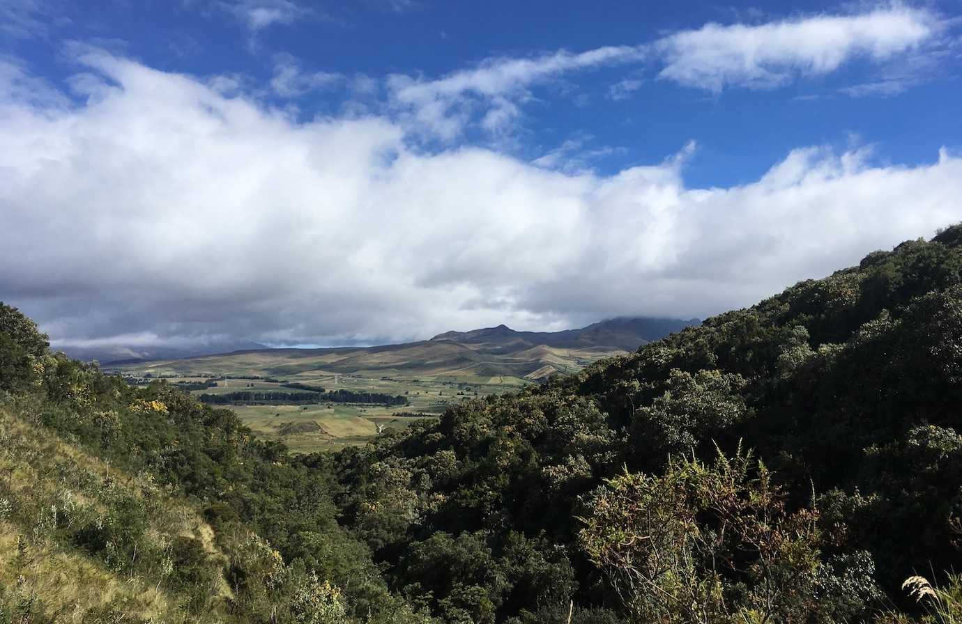 waterfall hike views secret garden cotopaxi