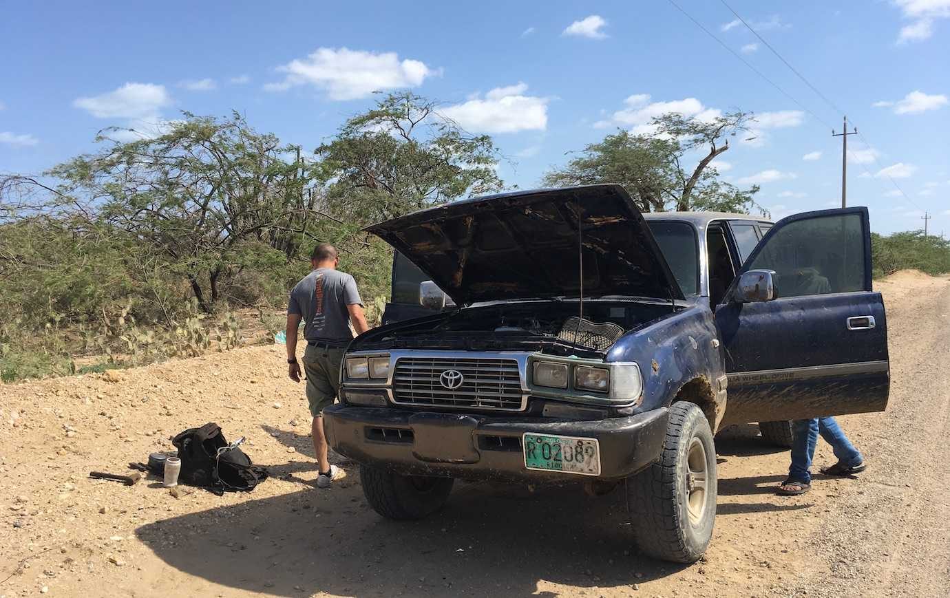 car broke down punta gallinas