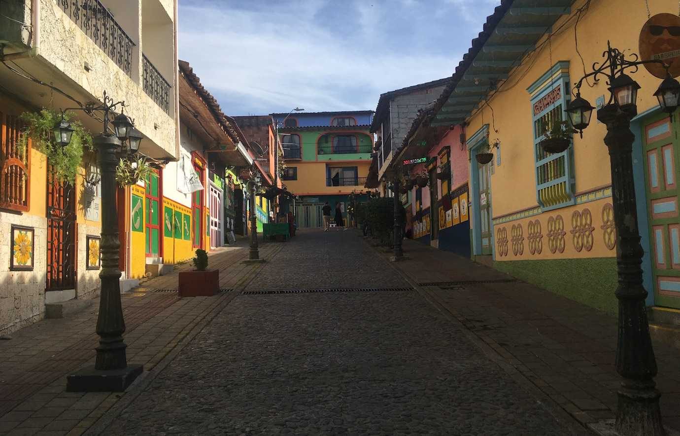 colourful streets guatape