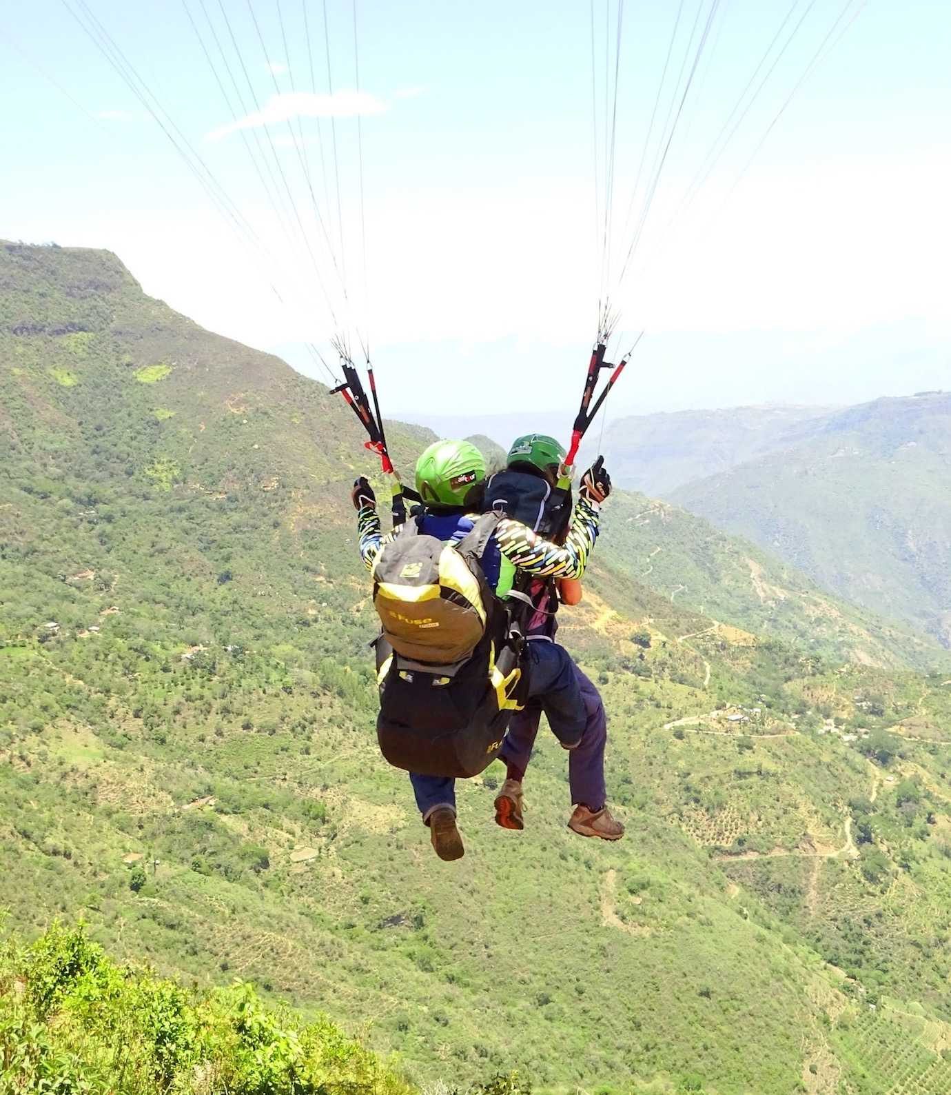 paragliding san gil take off