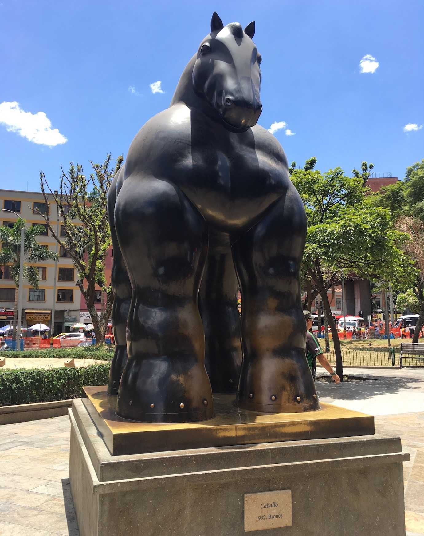 botero horse sculpture medellin