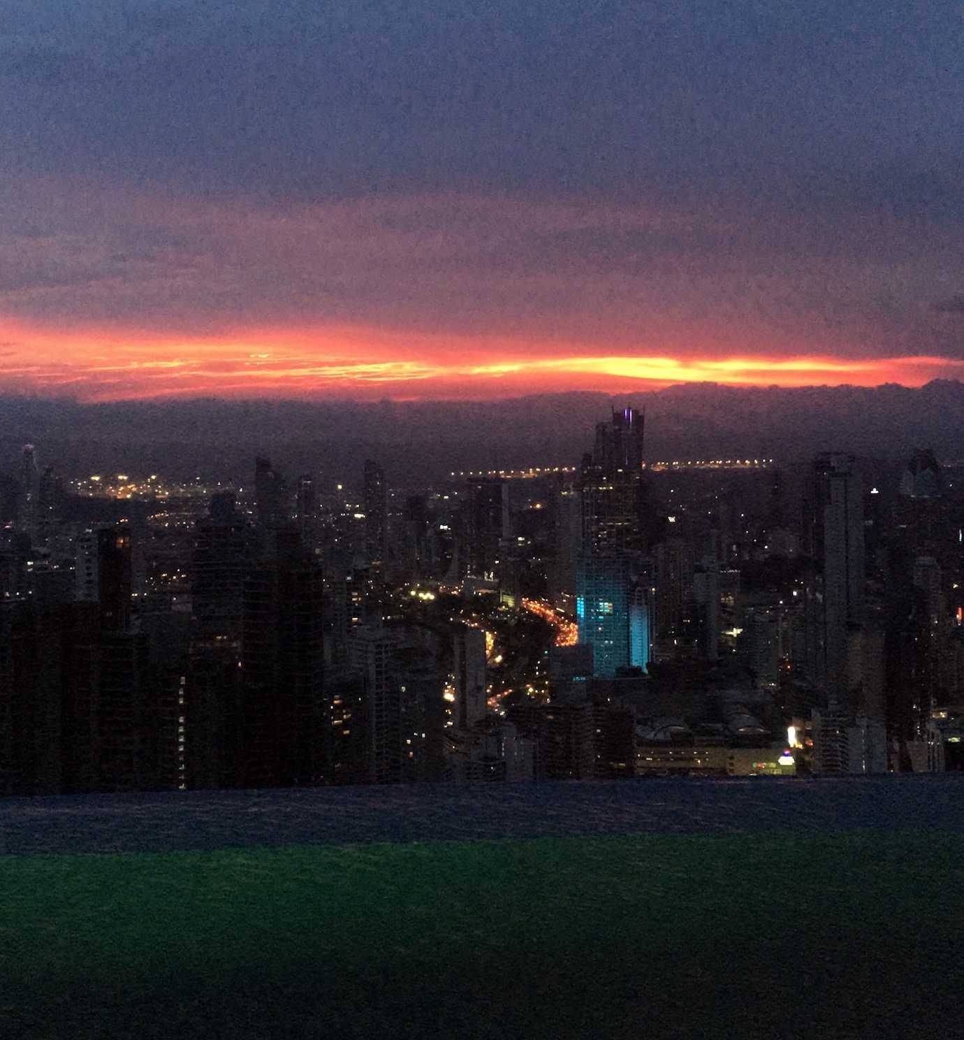 sunset panama city