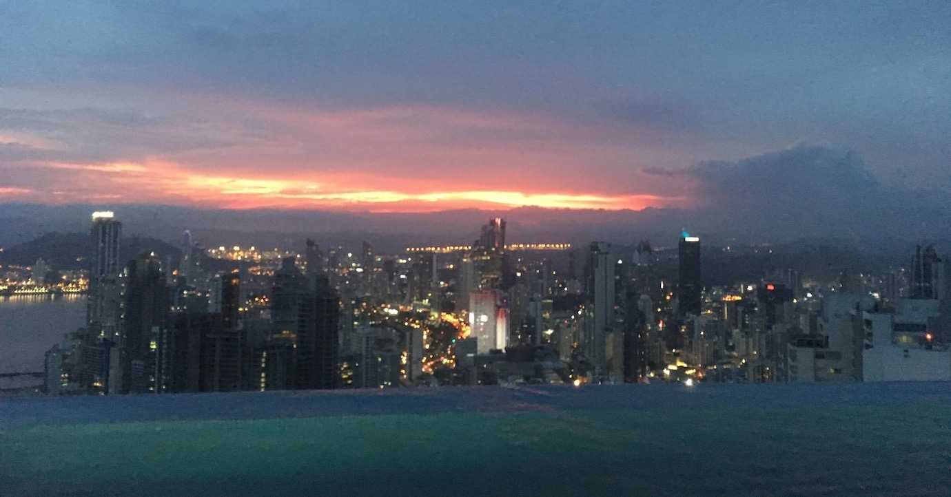 sunset panama city