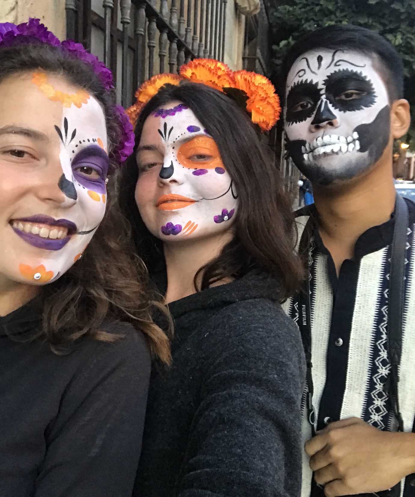 day of dead selfie oaxaca