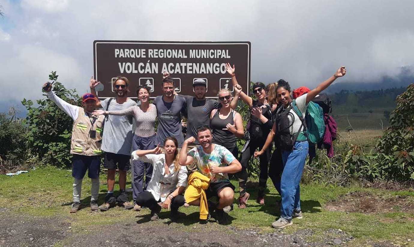 end group pic acatenango hike