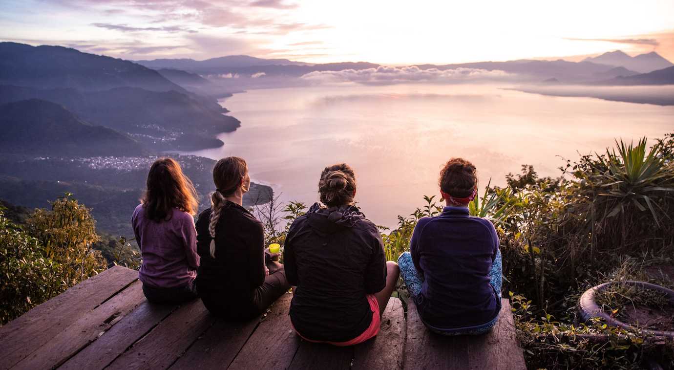 girls pic lake atitlan