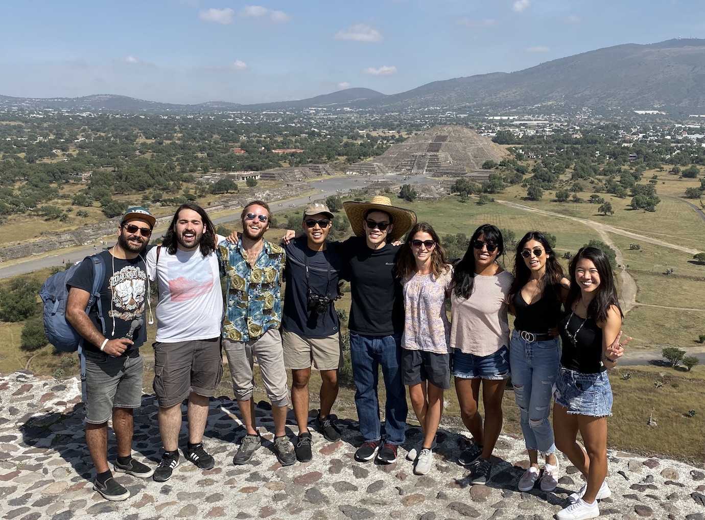 group pic teotihuacan mexico city