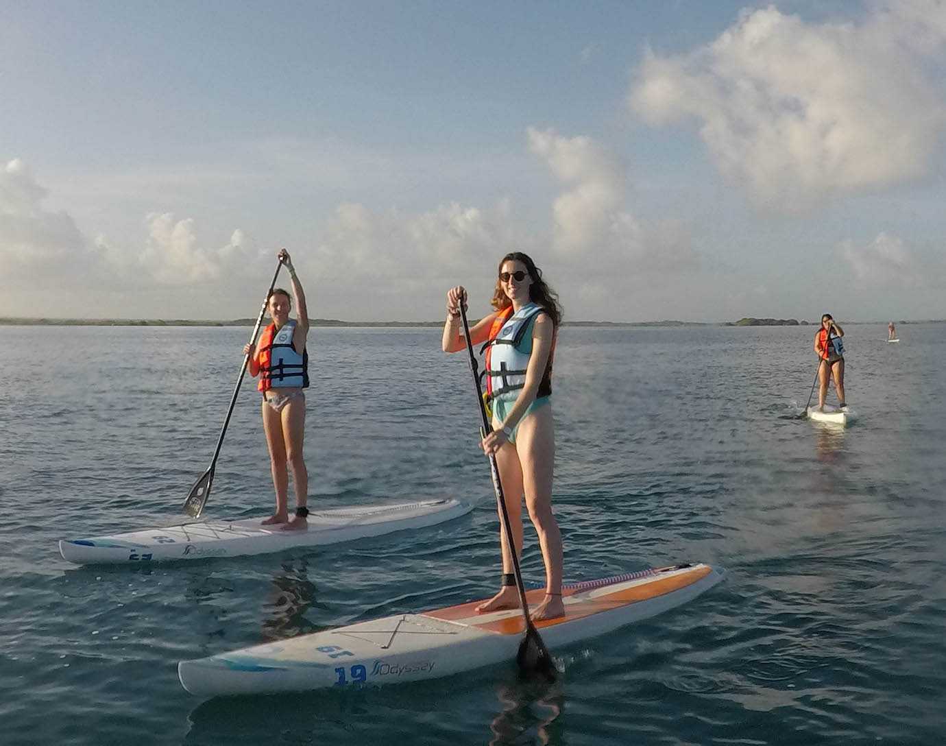 me alicia sunrise paddleboard bacalar