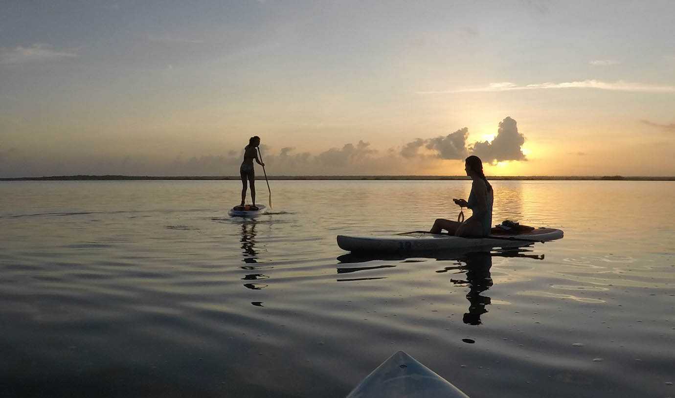 me alicia sunrise paddleboard bacalar