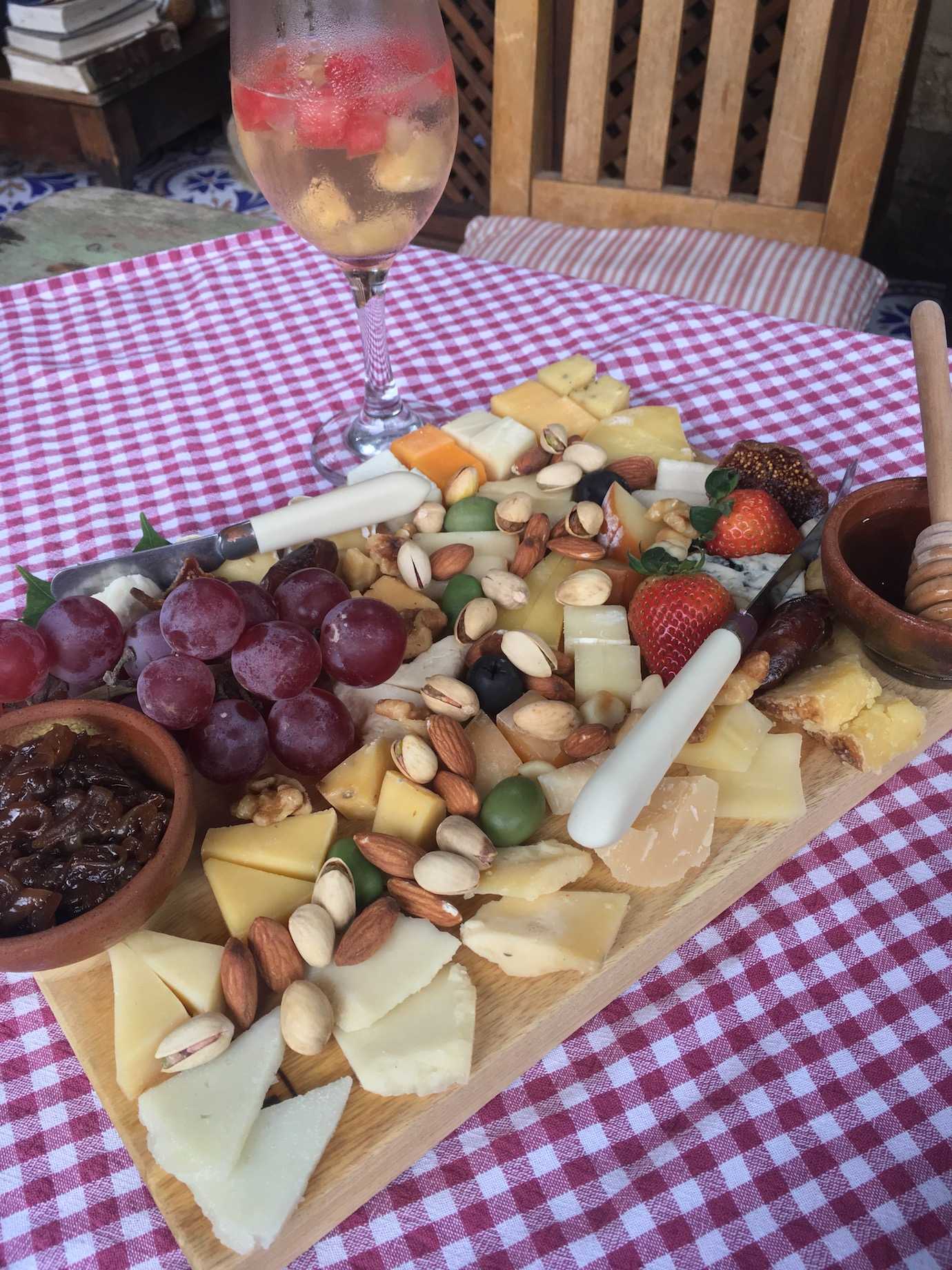 sangria cheese board lake atitlan