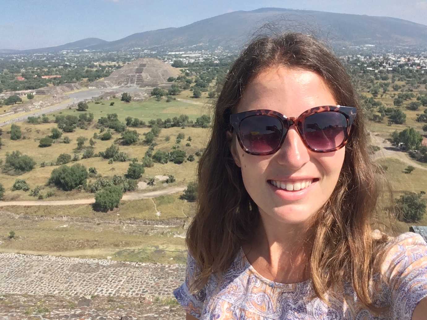 selfie teotihuacan mexico city