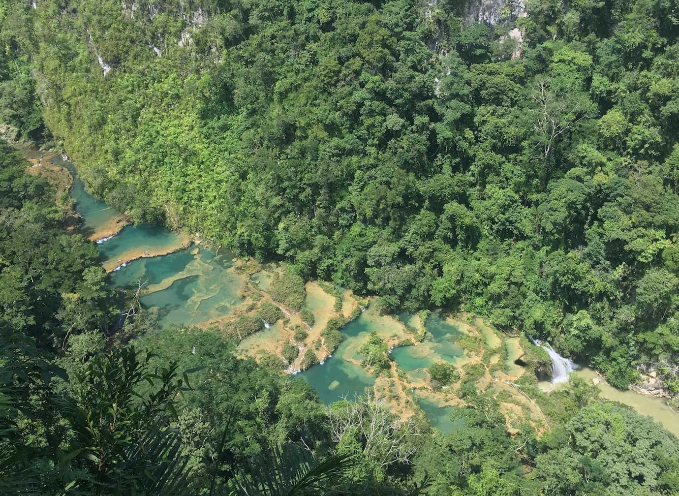 semuc champey from viewpoint
