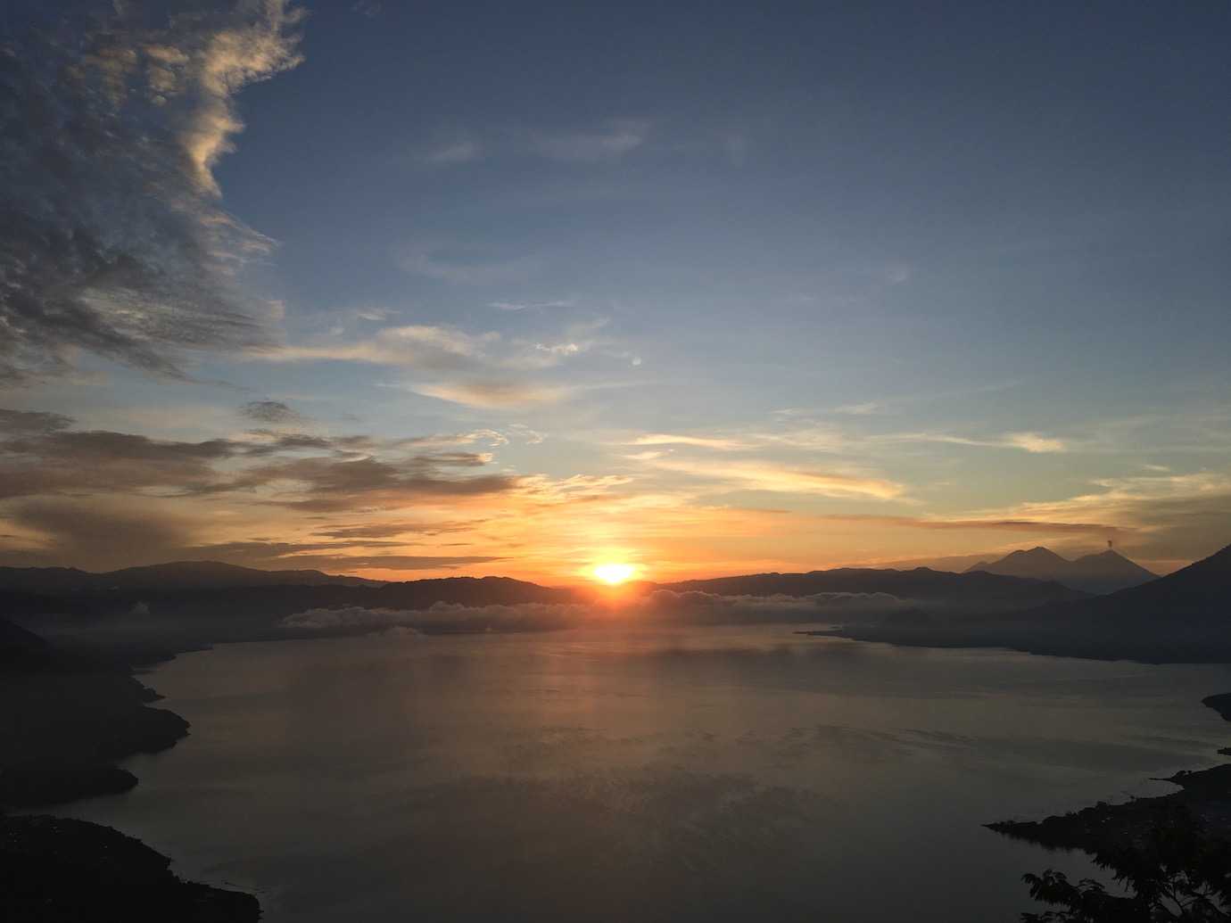 sunrise lake atitlan