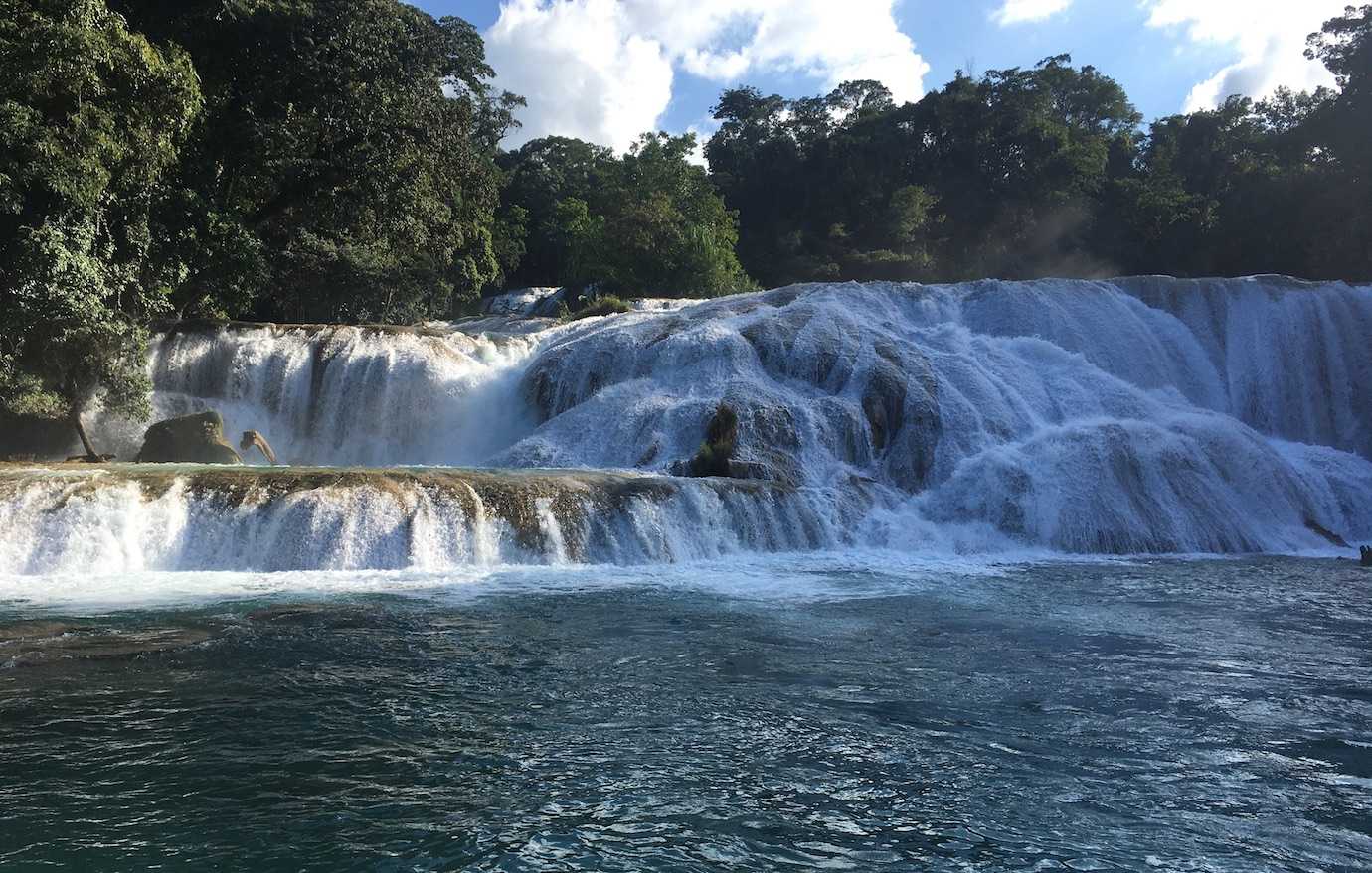 agua azul waterfall palenque