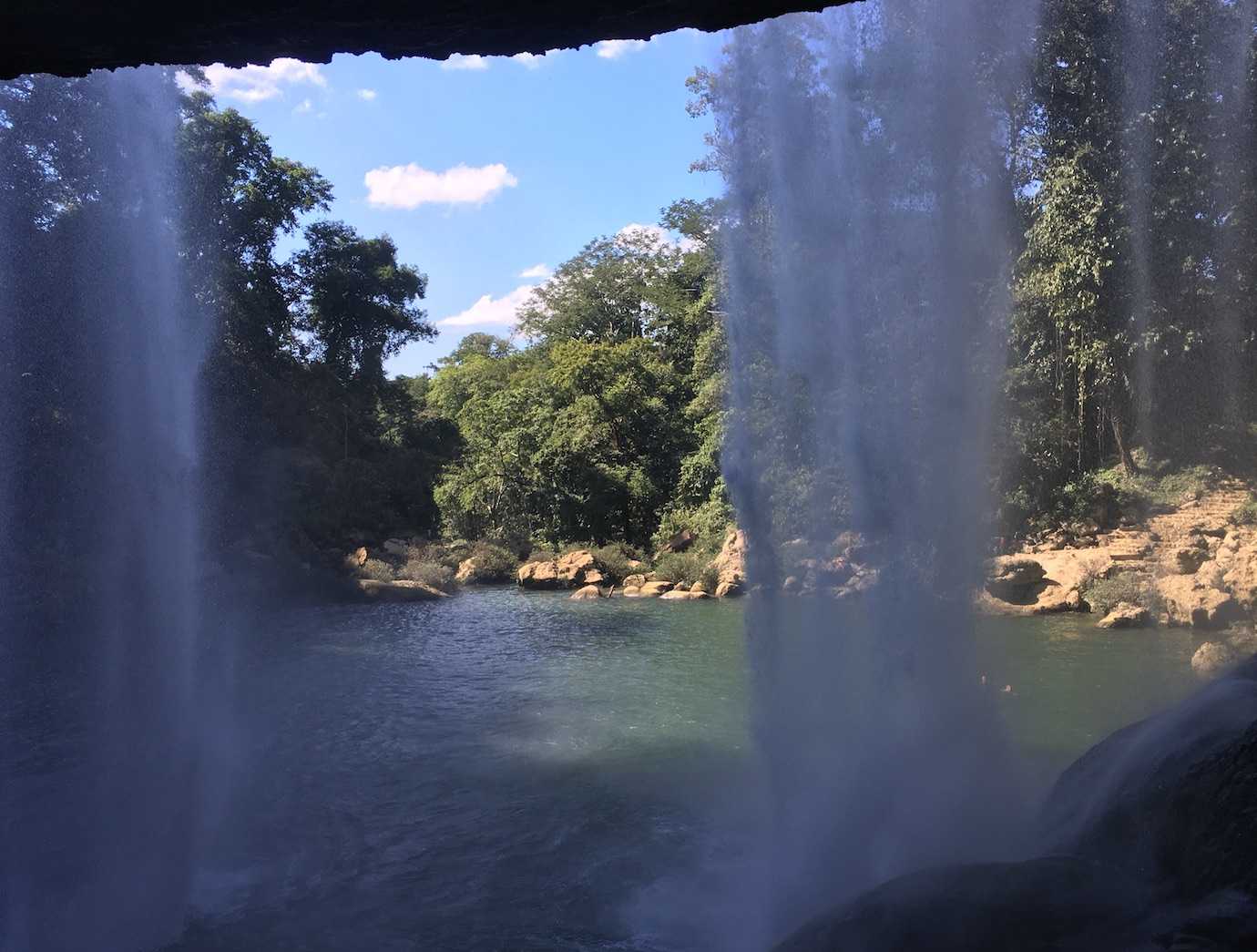 behind misolha waterfall palenque